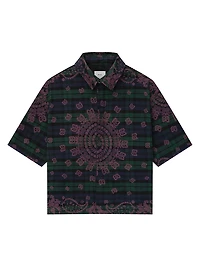 Paisley Flannel Short-Sleeve Shirt