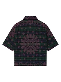 Paisley Flannel Short-Sleeve Shirt