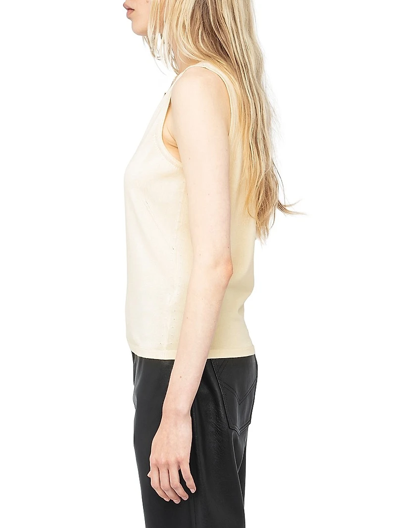 Sayani Vico Embellished Keyhole Tank
