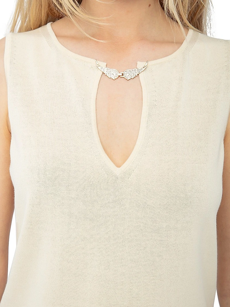 Sayani Vico Embellished Keyhole Tank