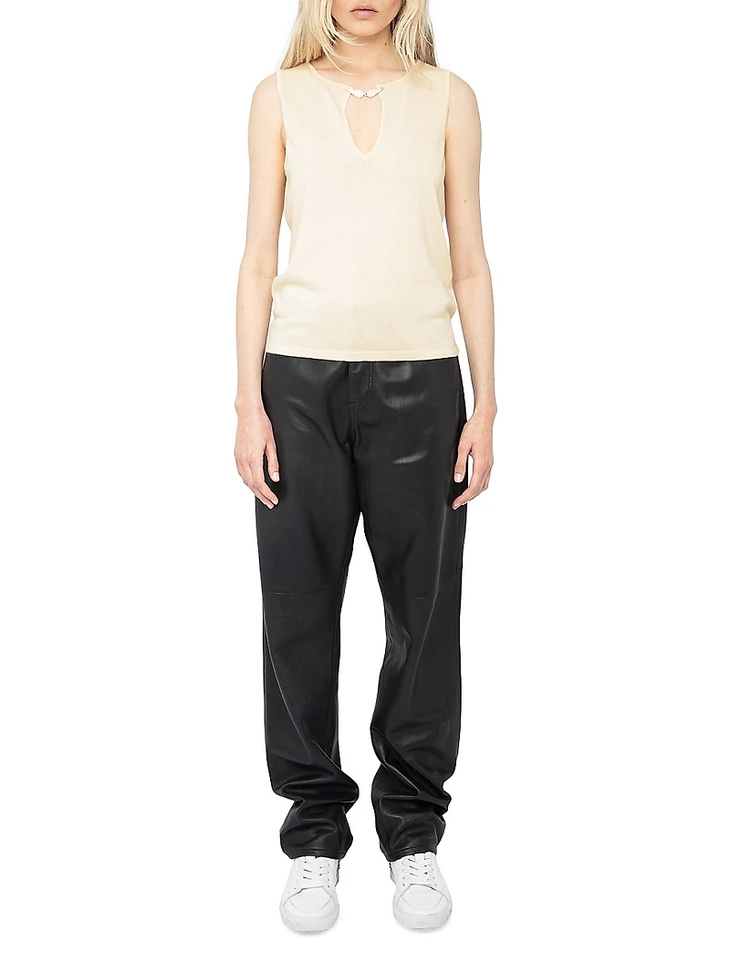 Sayani Vico Embellished Keyhole Tank