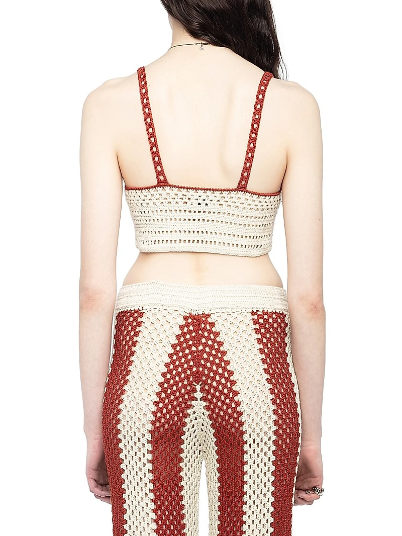 Taly Crochet Cotton Crop Top