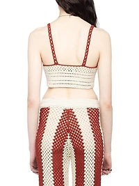 Taly Crochet Cotton Crop Top