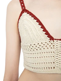 Taly Crochet Cotton Crop Top