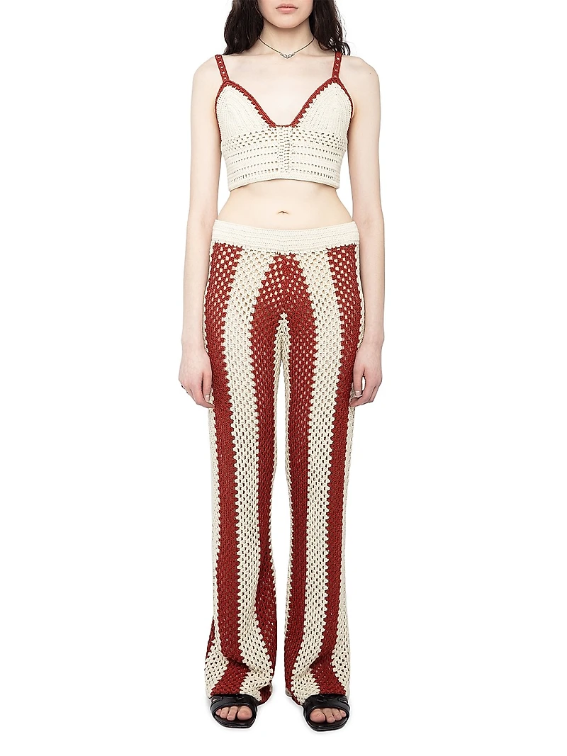 Taly Crochet Cotton Crop Top