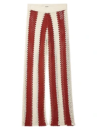 Pia Knit Striped Cotton Pants
