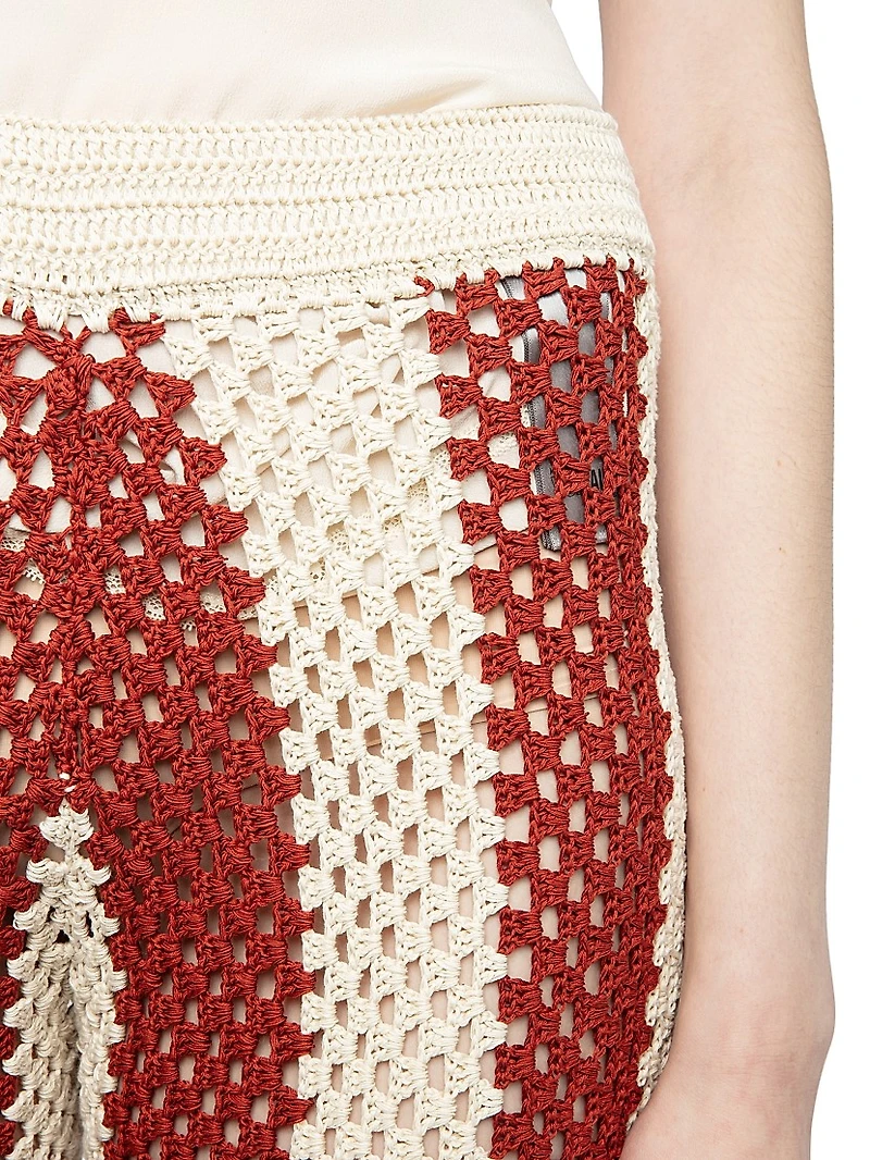 Pia Knit Striped Cotton Pants