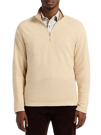 Ledson Quarter-Zip Cotton Top