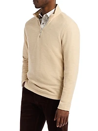 Ledson Quarter-Zip Cotton Top