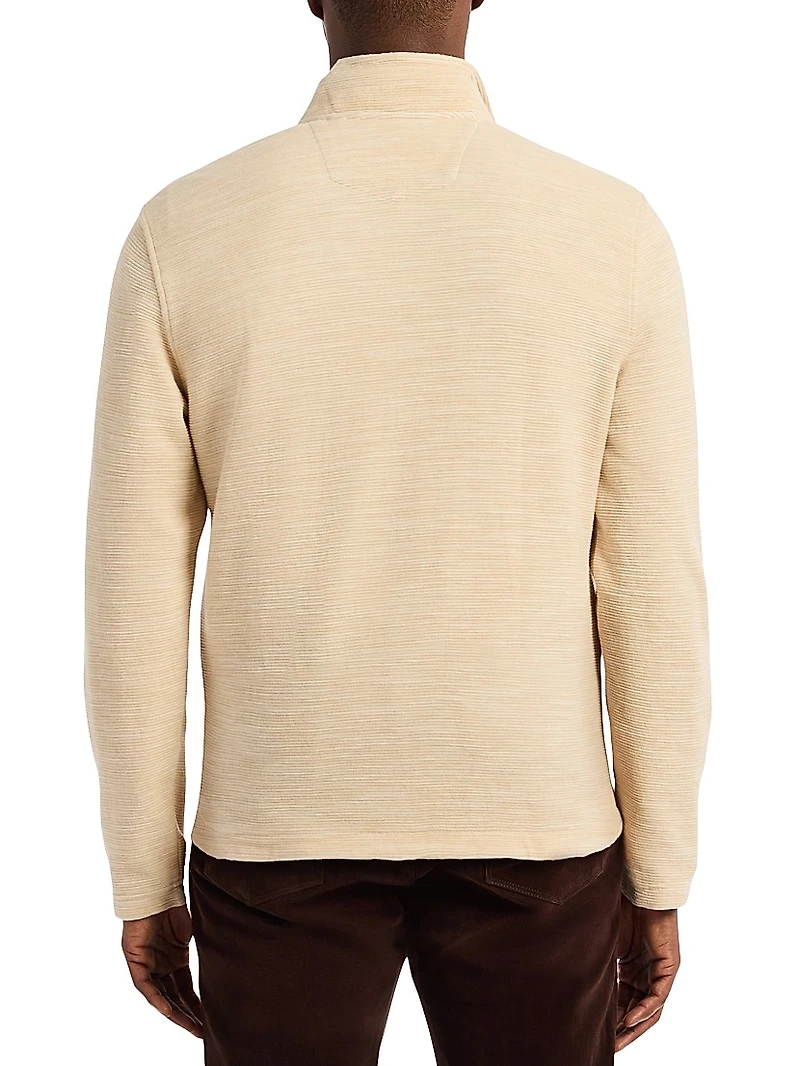 Ledson Quarter-Zip Cotton Top