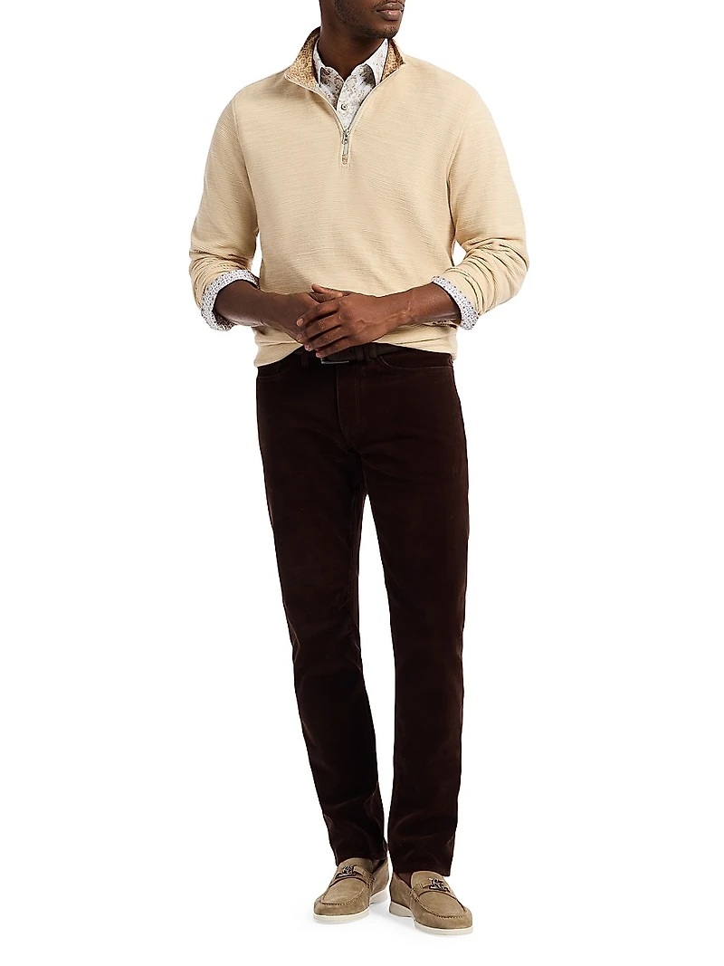 Ledson Quarter-Zip Cotton Top