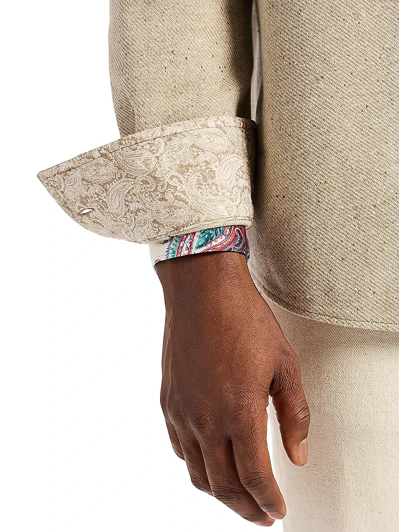 Vigano Knit Cotton Shirt Jacket