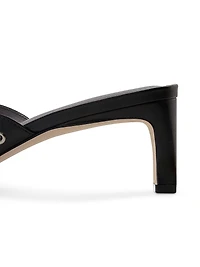 Cenza Grommet Kitten Heel Mules