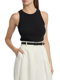 Rib-Knit Cotton Tank