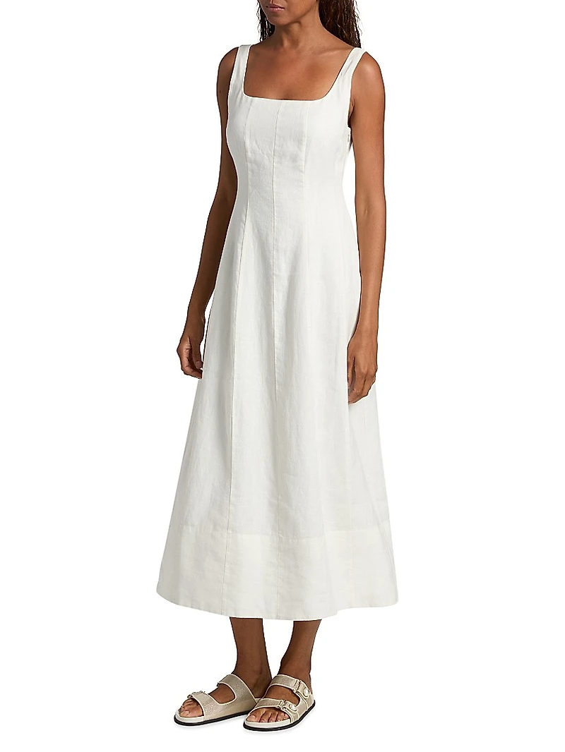 Kinney Linen Midi-Dress