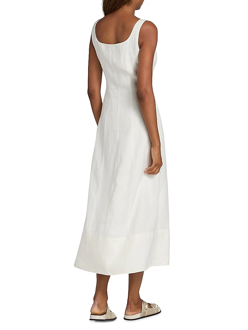 Kinney Linen Midi-Dress