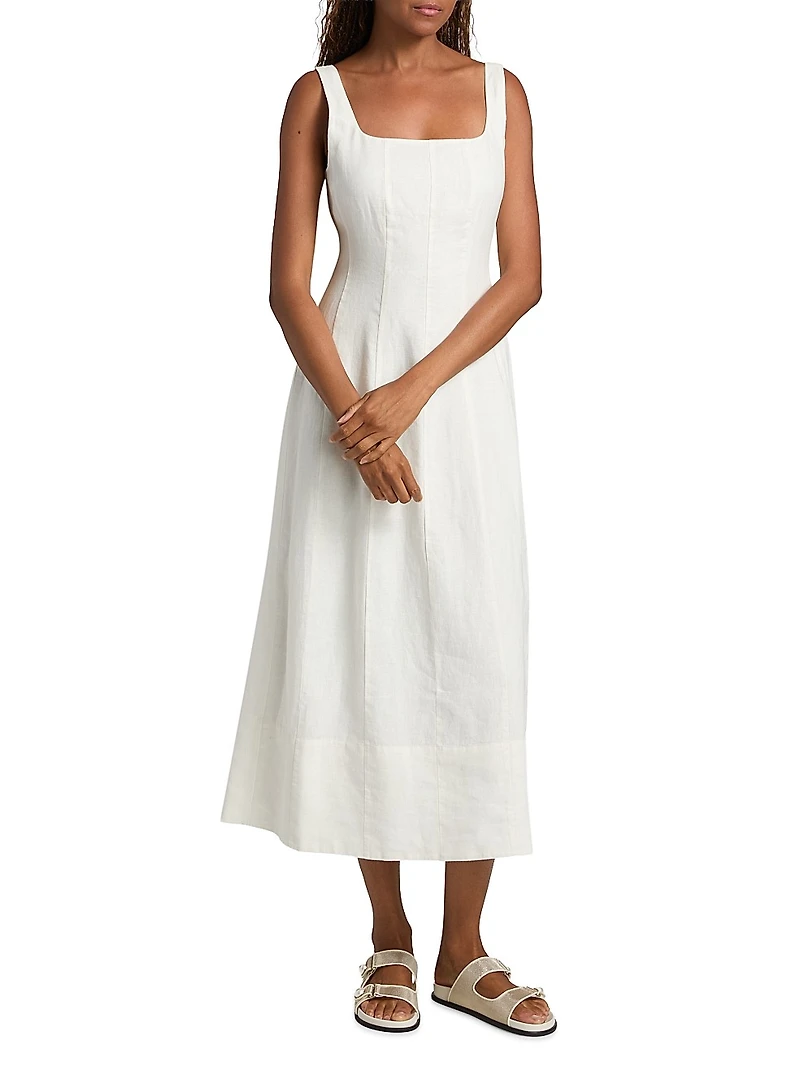Kinney Linen Midi-Dress