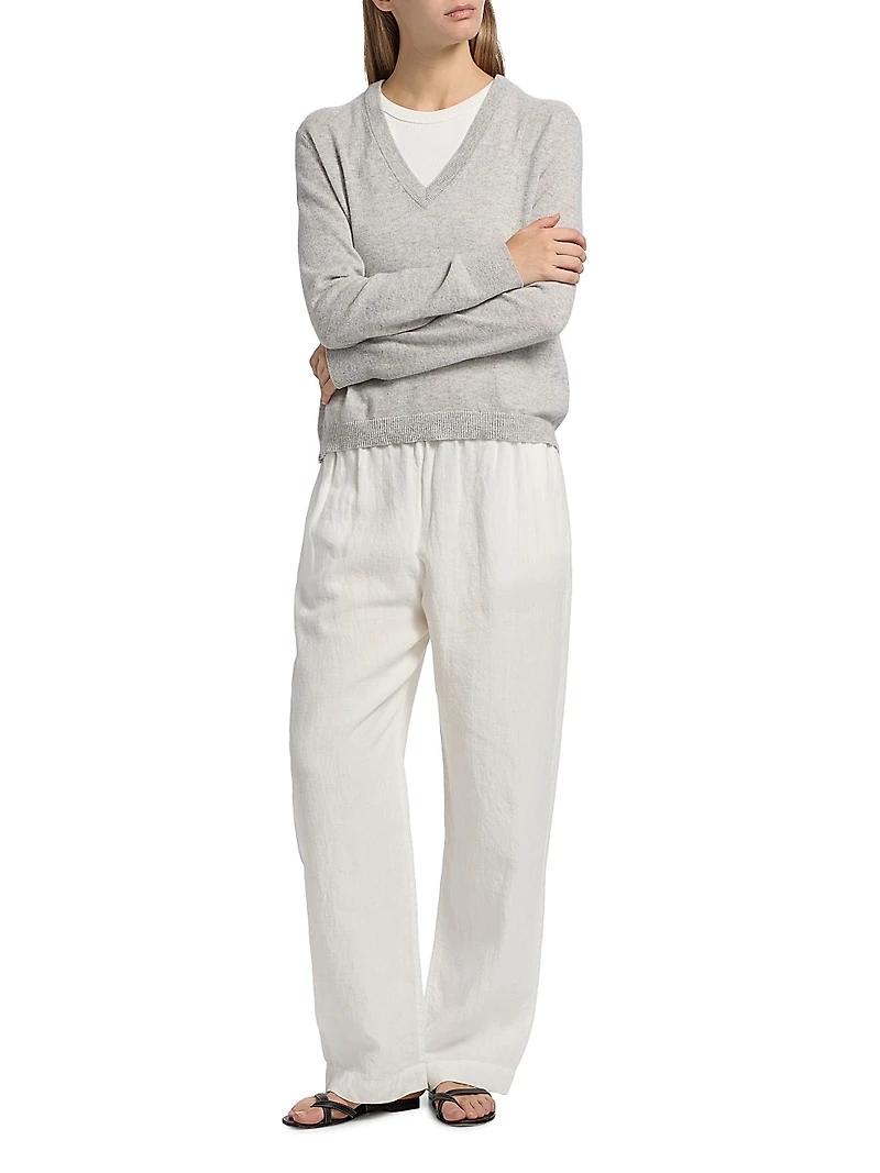 Flynn Cashmere V-Neck Sweater