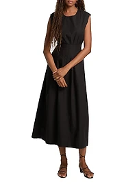 Kit Cotton Poplin Midi-Dress