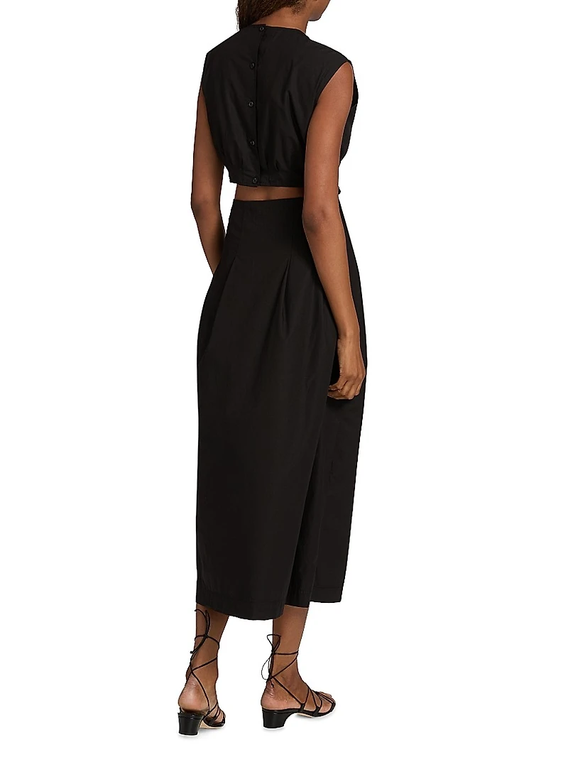 Kit Cotton Poplin Midi-Dress