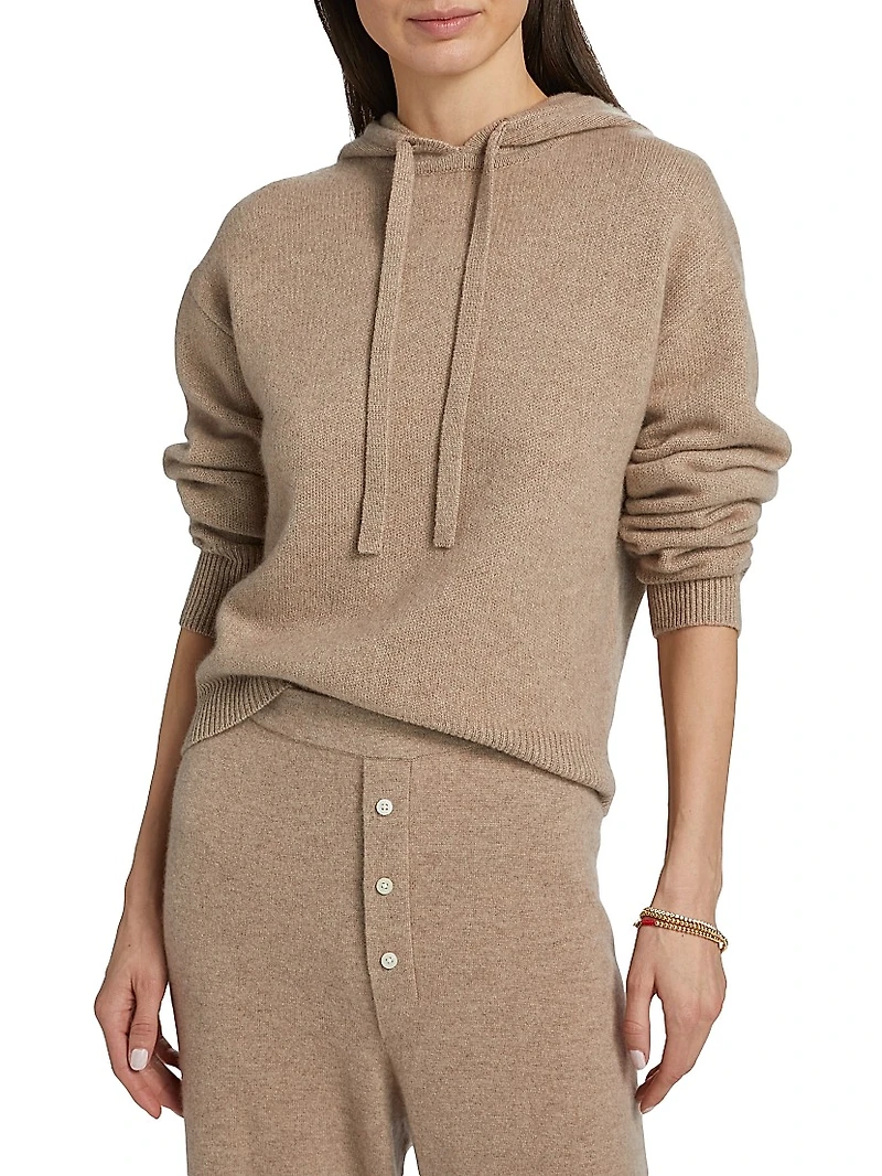 Collegiate Cashmere Drop Shoulder Hoodie