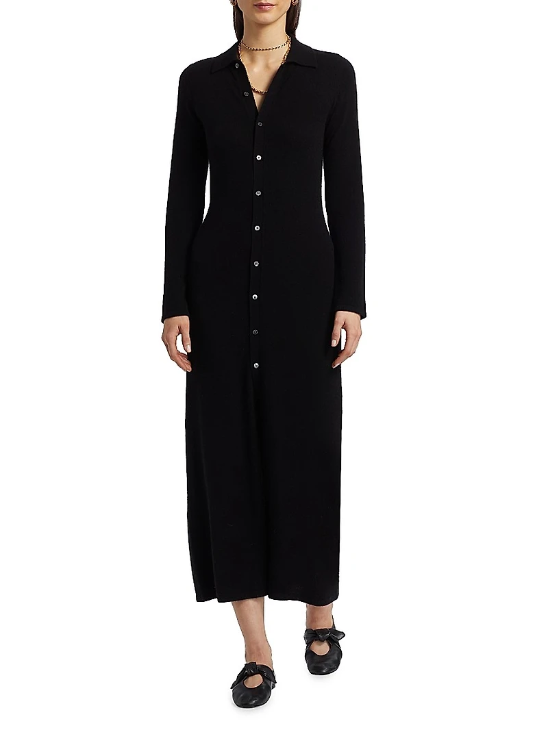 Showtime Cashmere Maxi Shirtdress