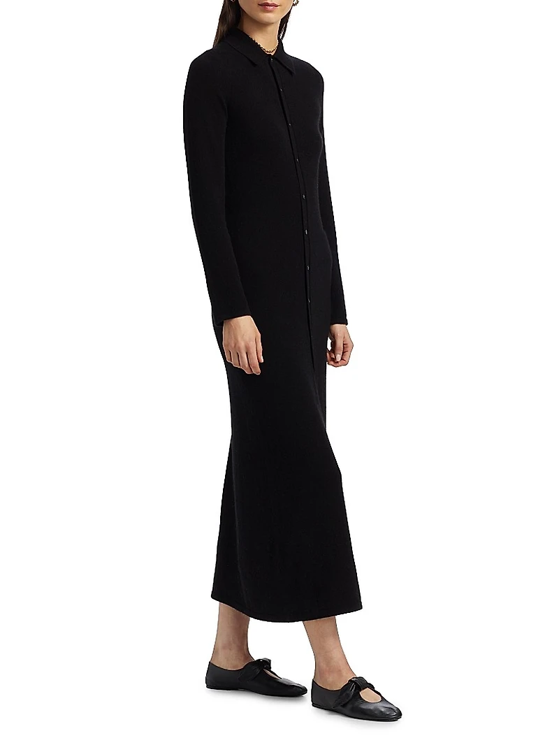 Showtime Cashmere Maxi Shirtdress