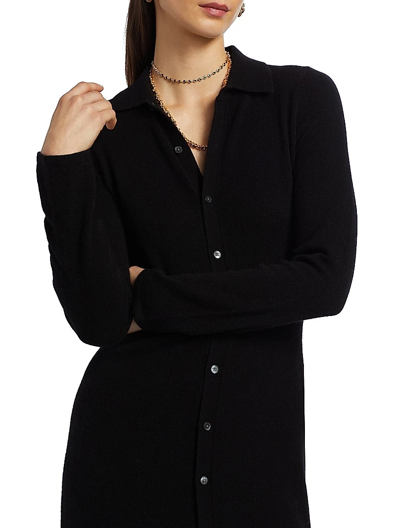 Showtime Cashmere Maxi Shirtdress