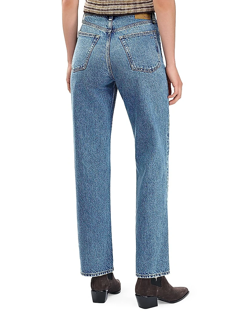 Shea High-Rise Straight-Leg Jeans