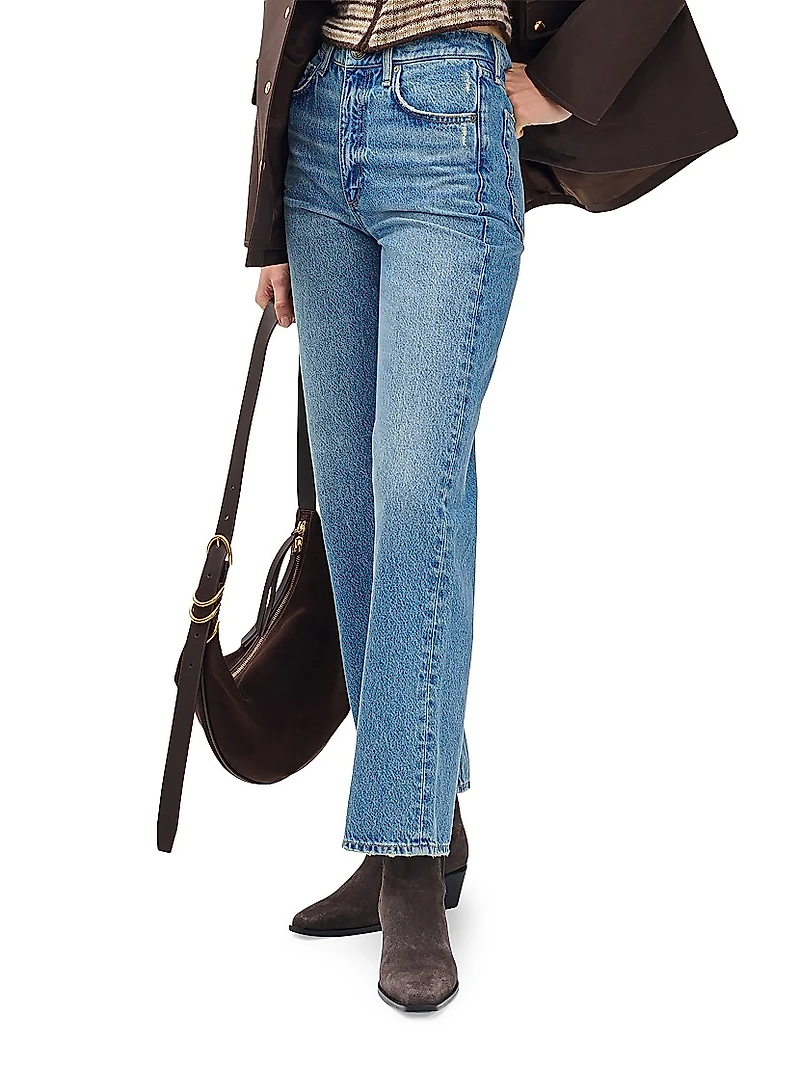 Shea High-Rise Straight-Leg Jeans