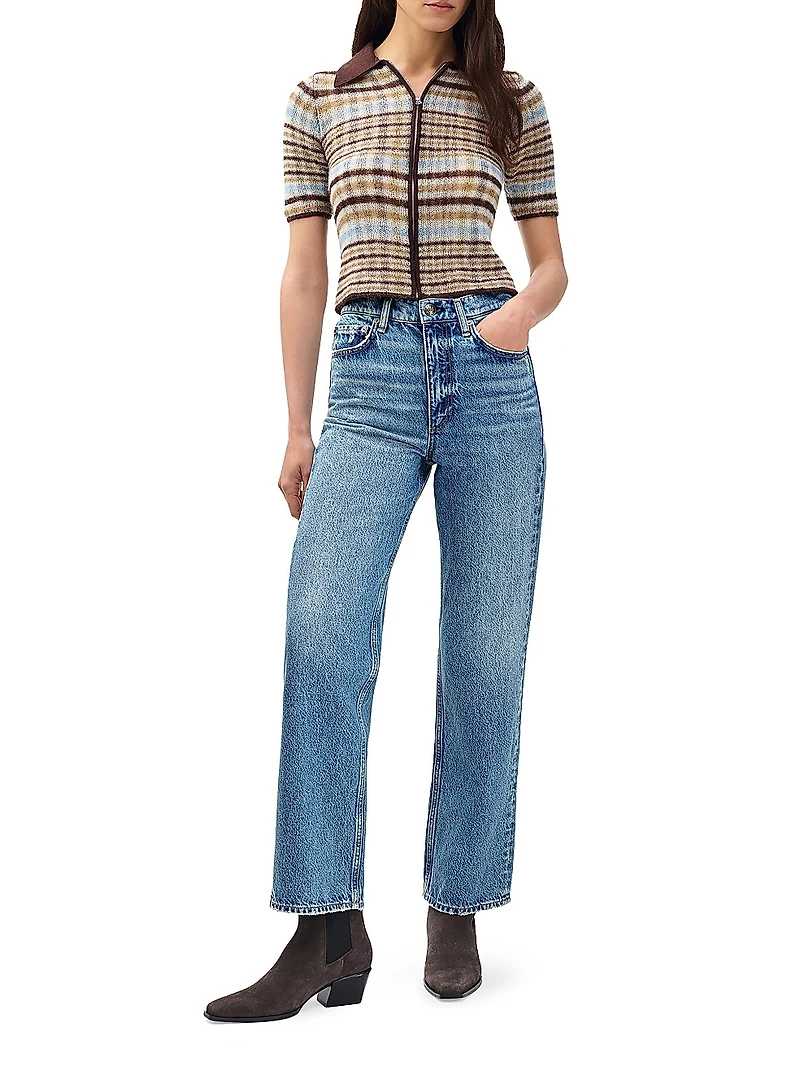 Shea High-Rise Straight-Leg Jeans