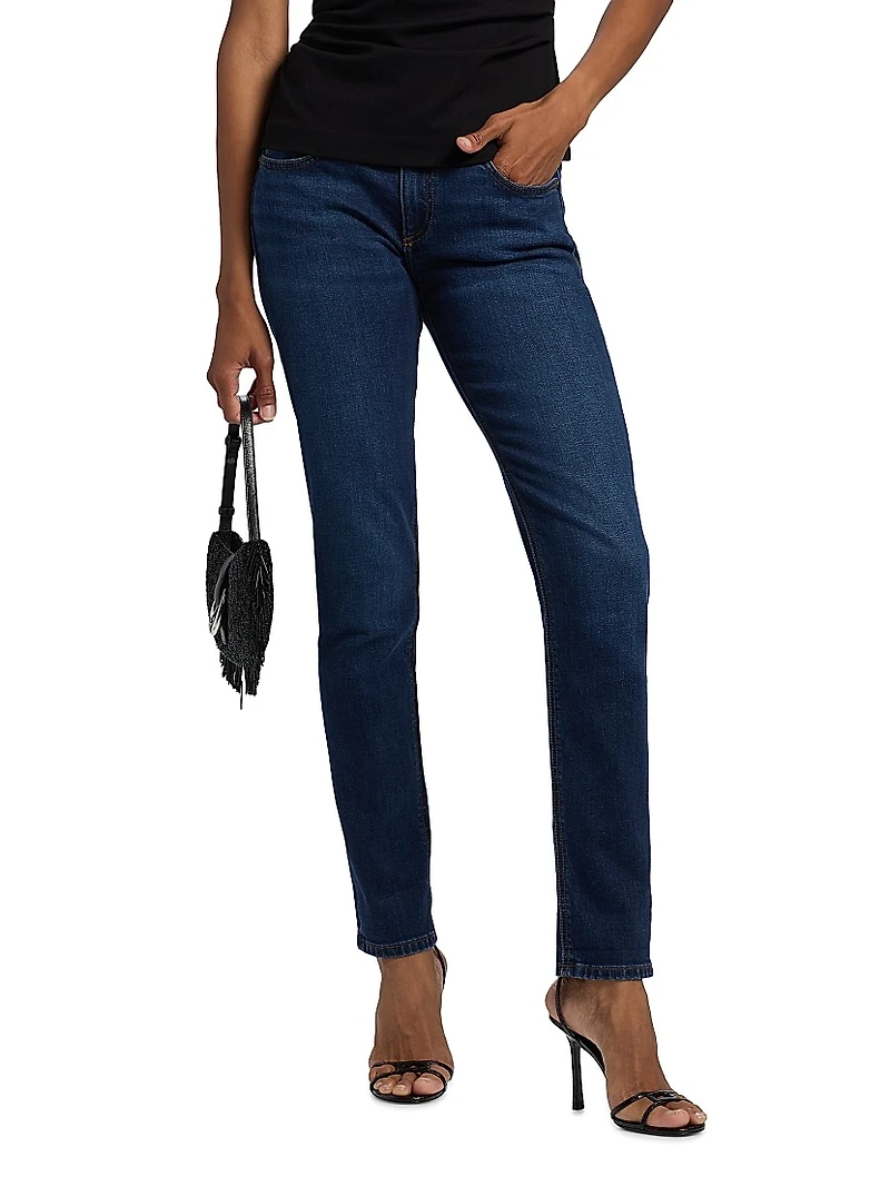 Dre Low-Rise Slim-Fit Boyfriend Jeans