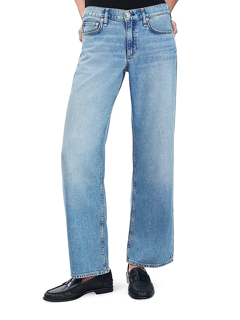 Saige Low-Rise Straight-Leg Jeans