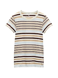 The Slub Striped Cotton T-Shirt