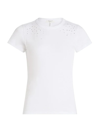 Studded Ombré Cotton T-Shirt