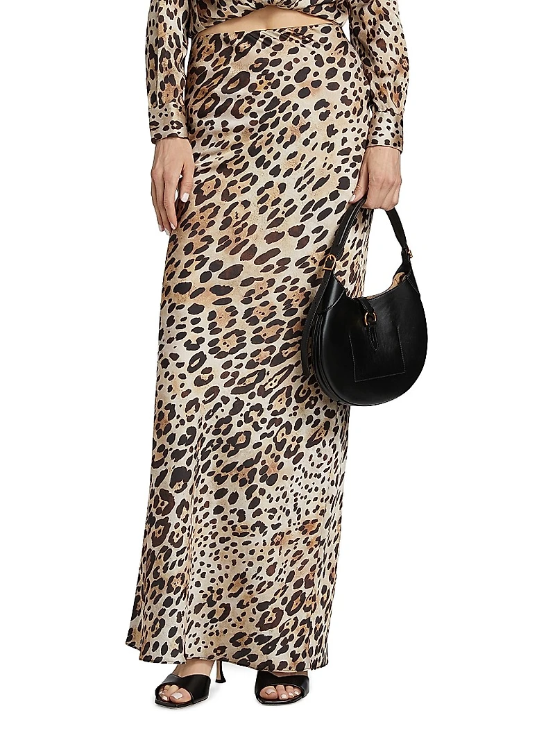 Sierra Leopard Maxi Skirt