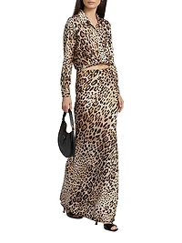 Sierra Leopard Maxi Skirt
