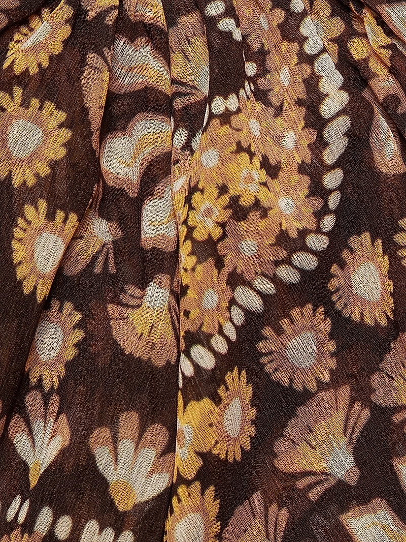 Cindy Printed Draped Minidress
