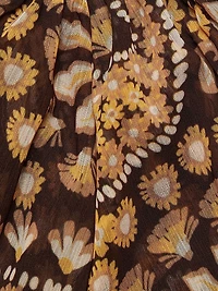 Cindy Printed Draped Minidress