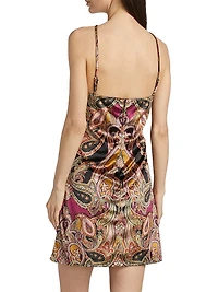 Addie Velvet Paisley Minidress