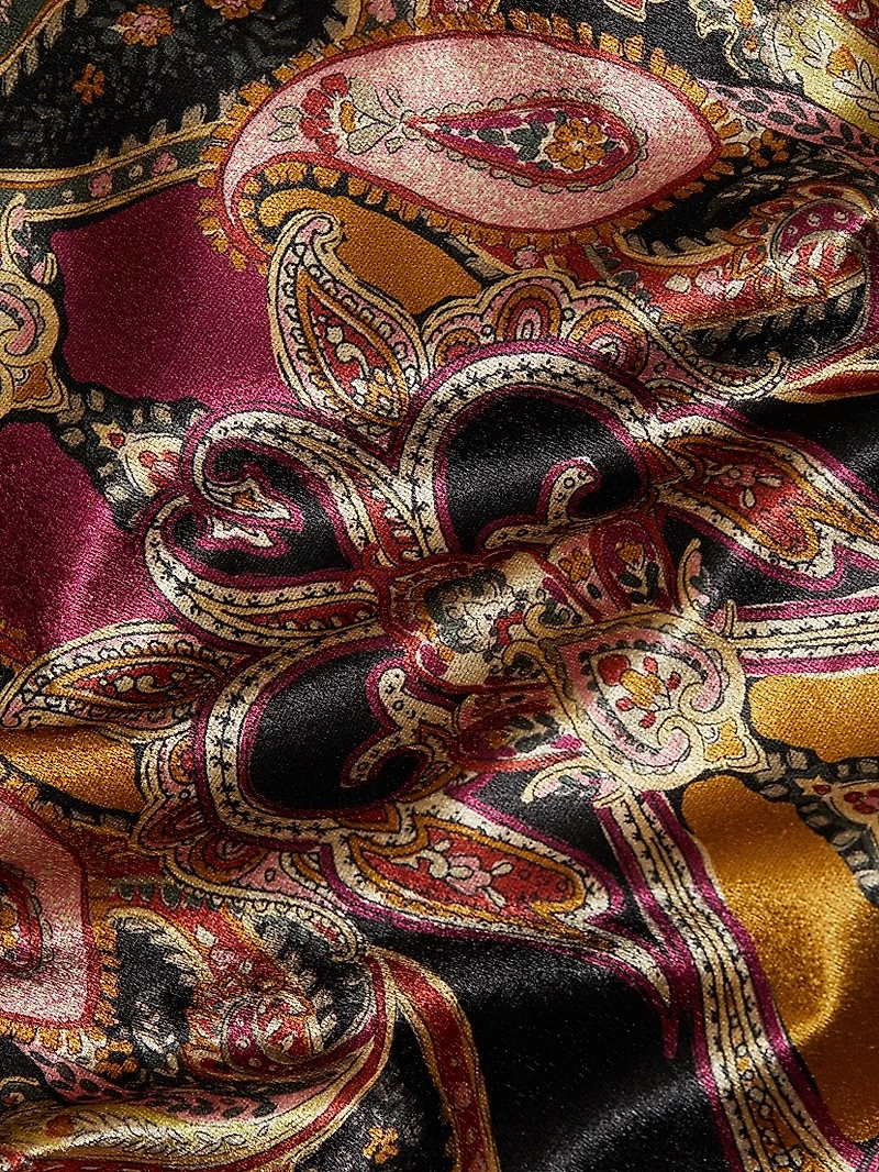 Addie Velvet Paisley Minidress