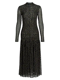 Leylani Polka Dot Midi-Dress