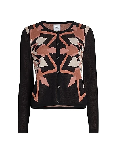 Avia Jacquard Cardigan