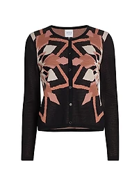Avia Jacquard Cardigan