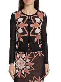 Avia Jacquard Cardigan