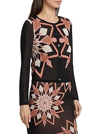 Avia Jacquard Cardigan