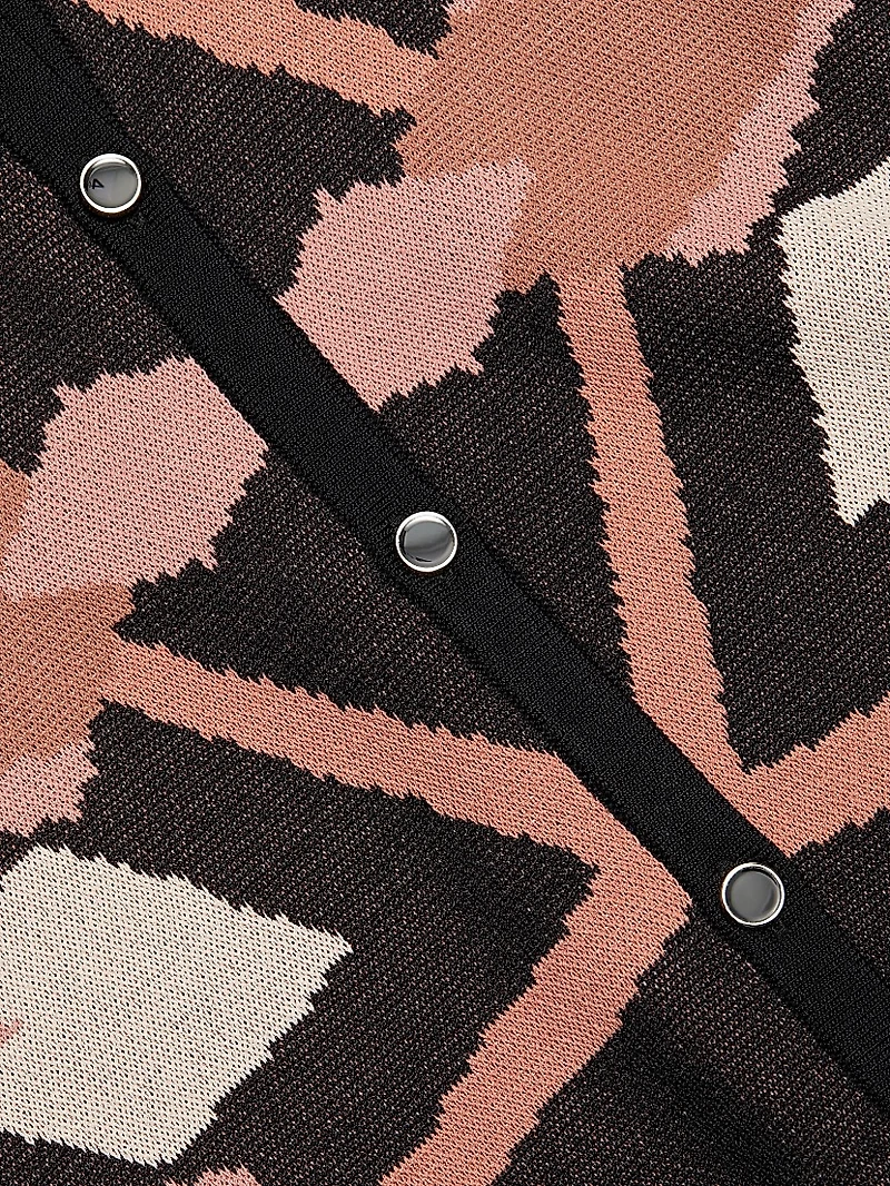 Avia Jacquard Cardigan
