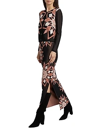 Avia Jacquard Cardigan