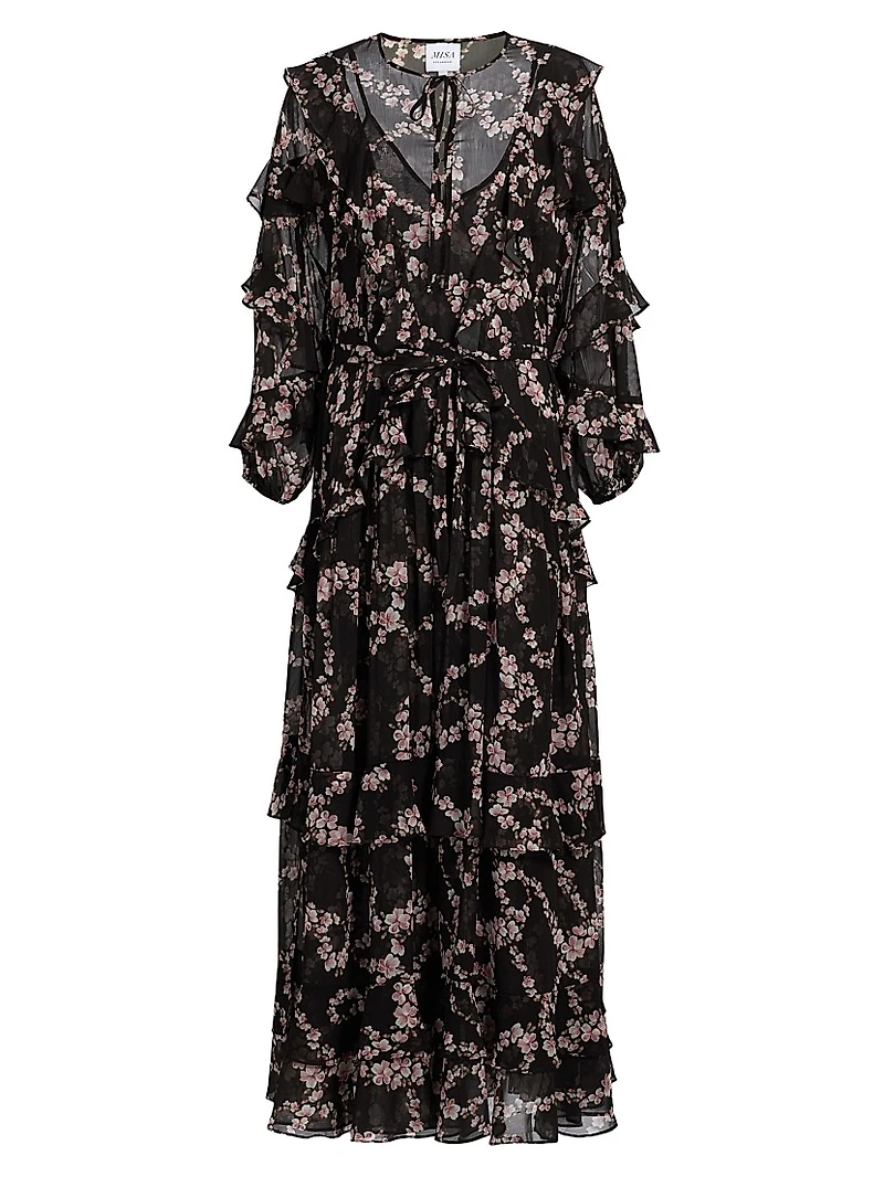 Greta Chiffon Maxi Dress