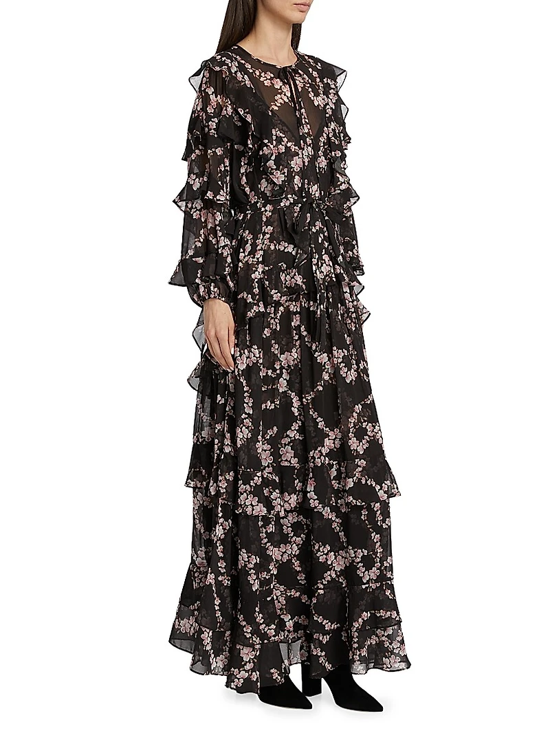 Greta Chiffon Maxi Dress